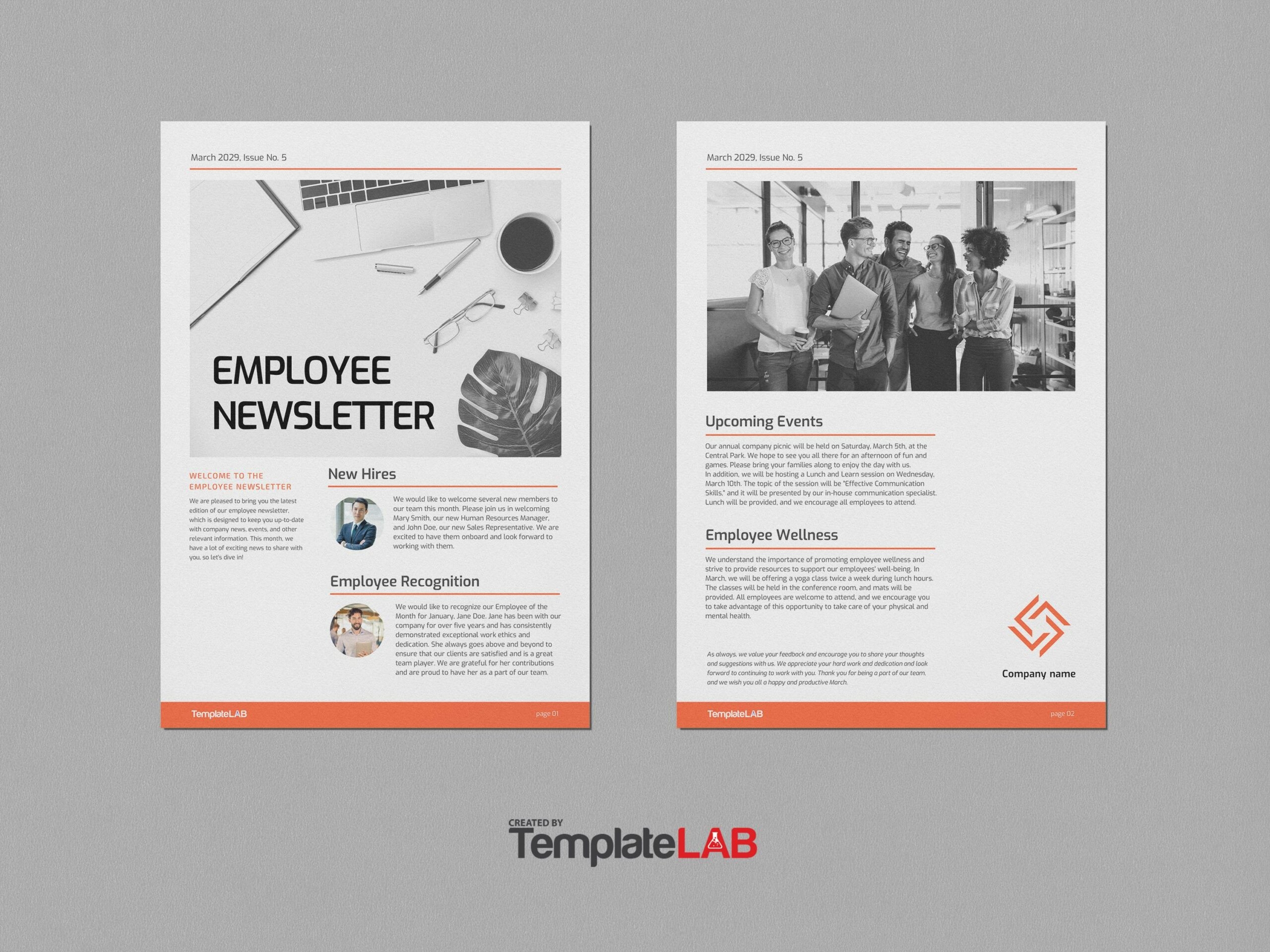 18 Free Newsletter Templates School Real Estate Business 