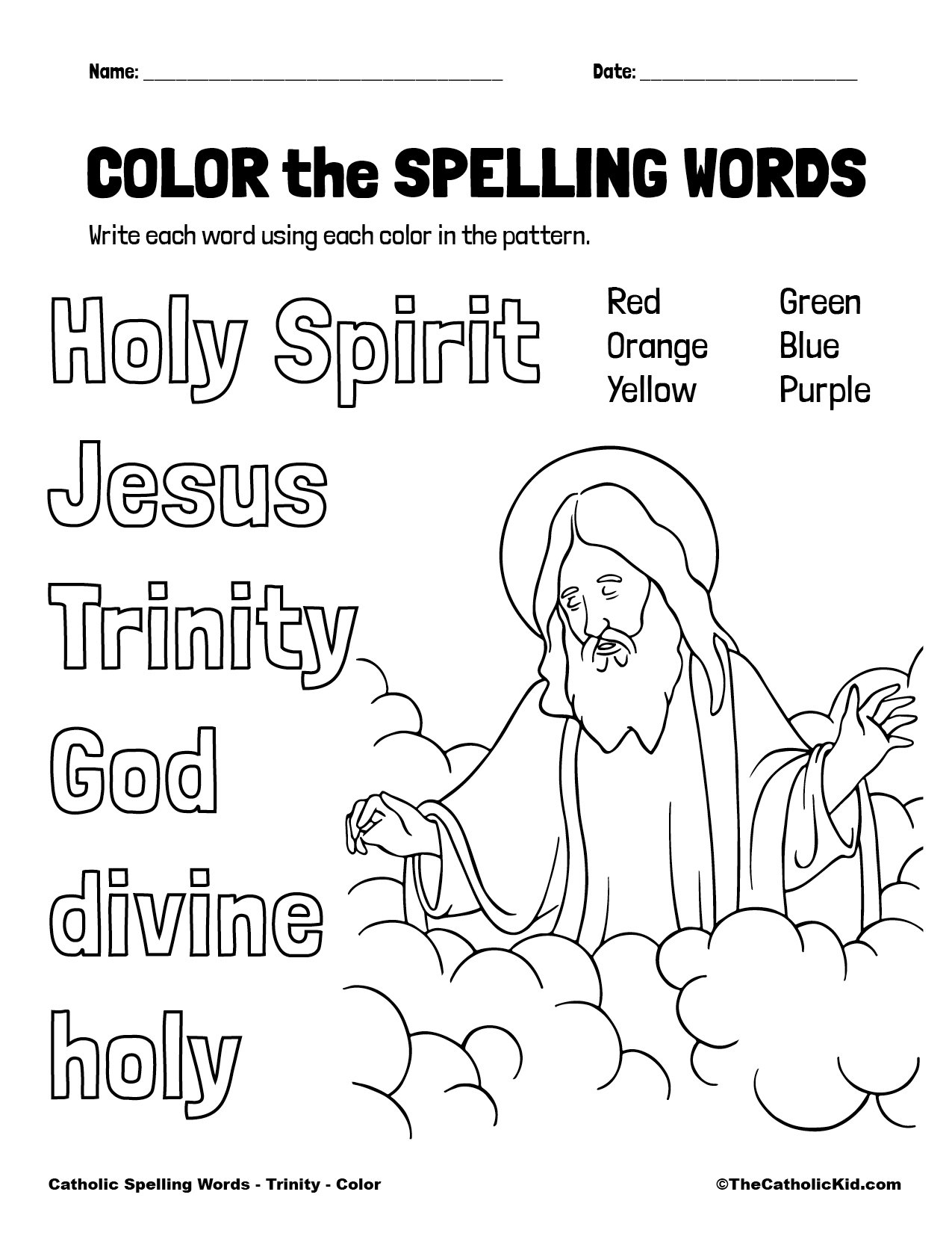 1st Grade Catholic Worksheets TheCatholicKid