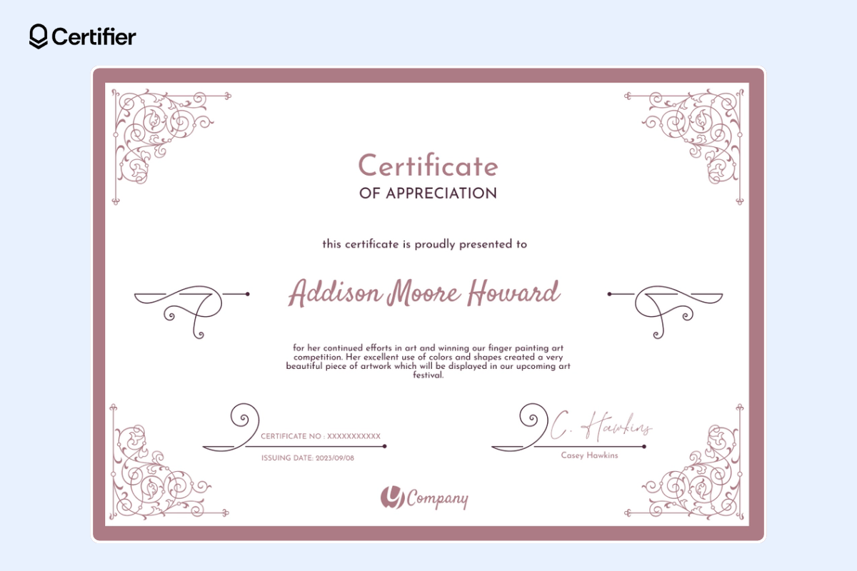 21 Certificate Of Appreciation Templates Free Editable 