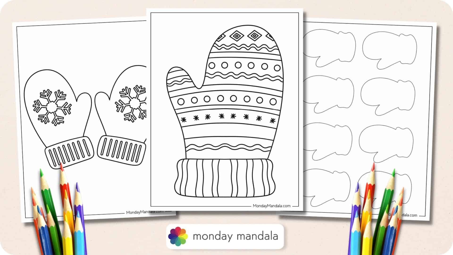 32 Mitten Templates Free PDF Printables 