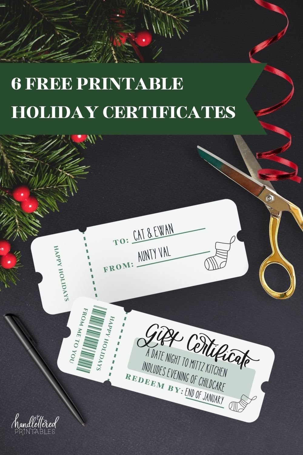 Printable Christmas Certificates Templates Free