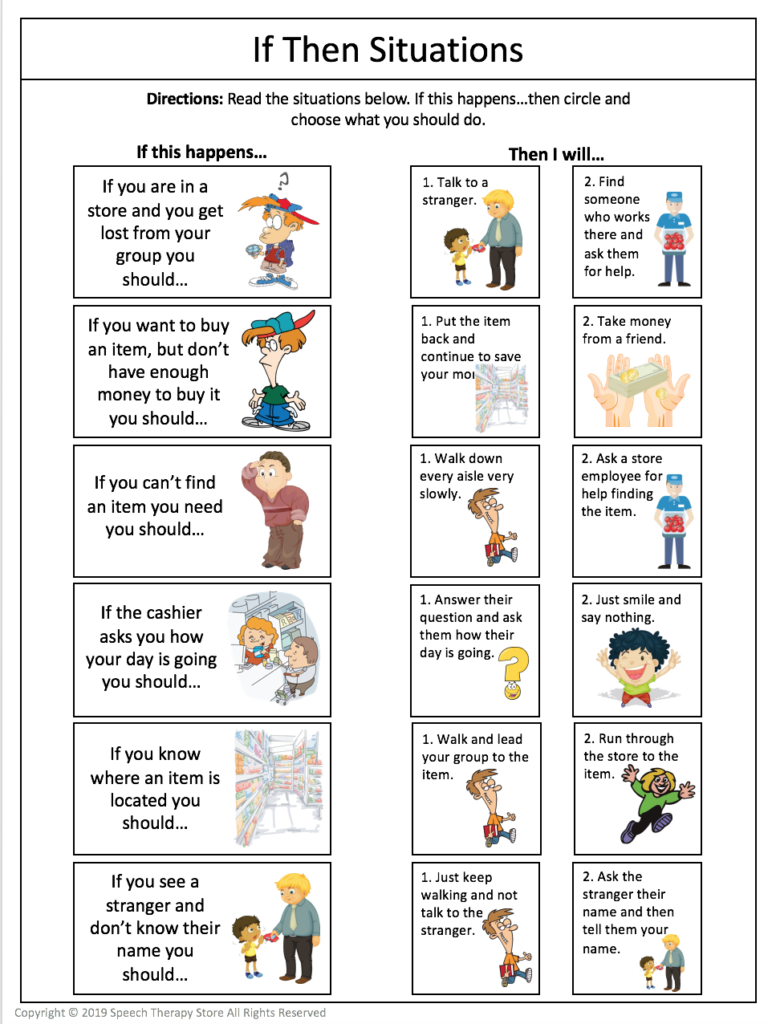 Free Printable Basic Living Skills Worksheets