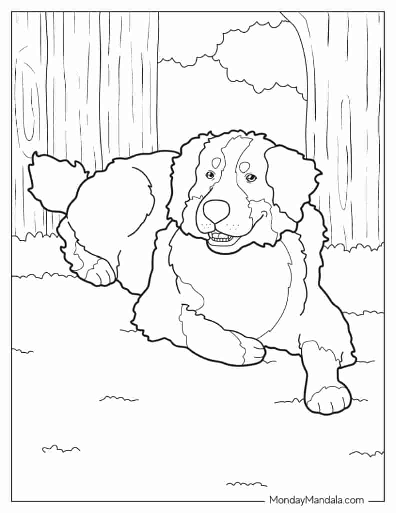 97 Dog Coloring Pages Free PDF Printables 
