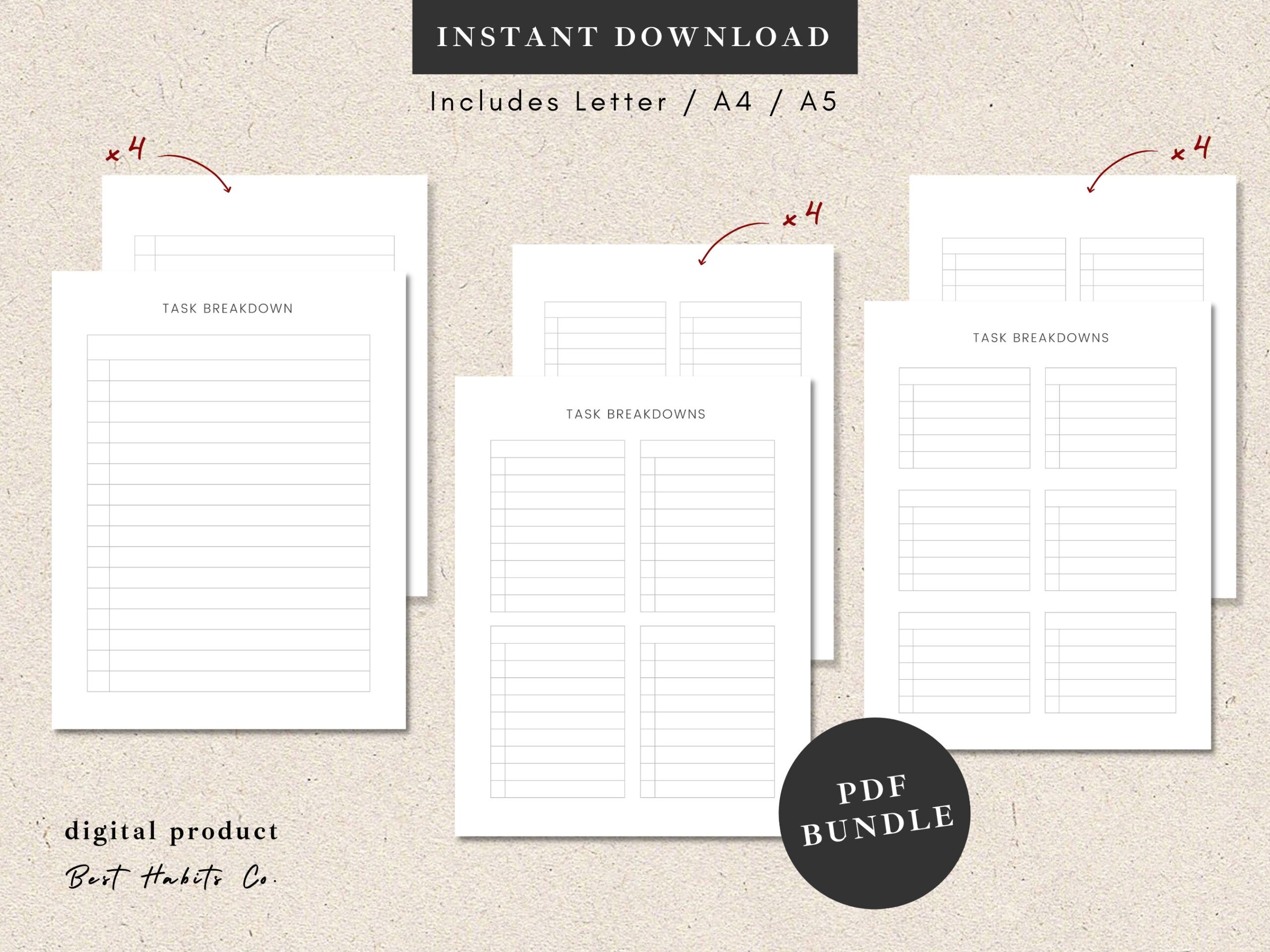 ADHD TASKS SUBTASKS Breakdown Sheet List For Executive Function Notes For Projects Pdf Ready To Print Adhd To Do List Letter a4 a5 Etsy Norway