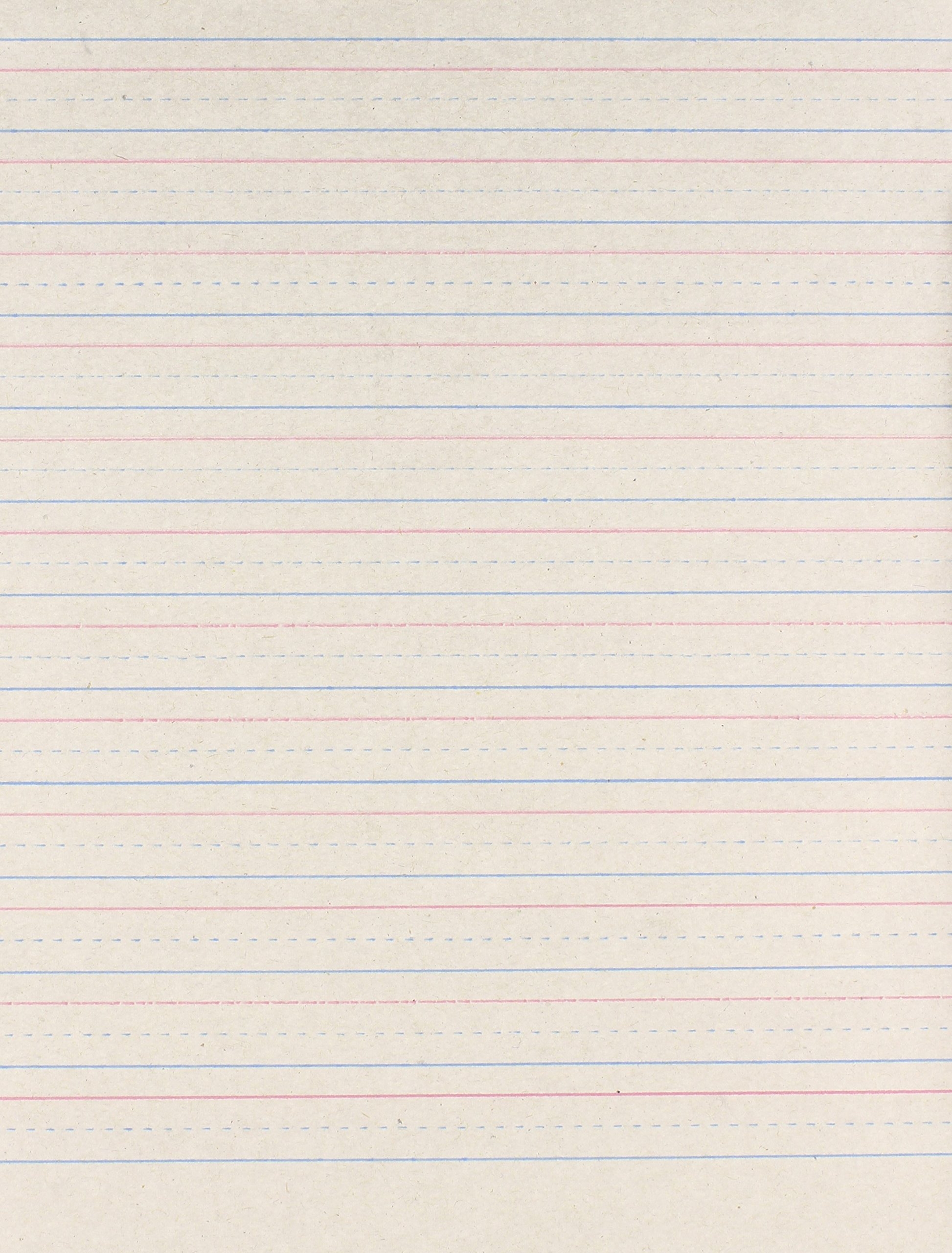 Printable Colored 2nd Grade Lined Writing Paper