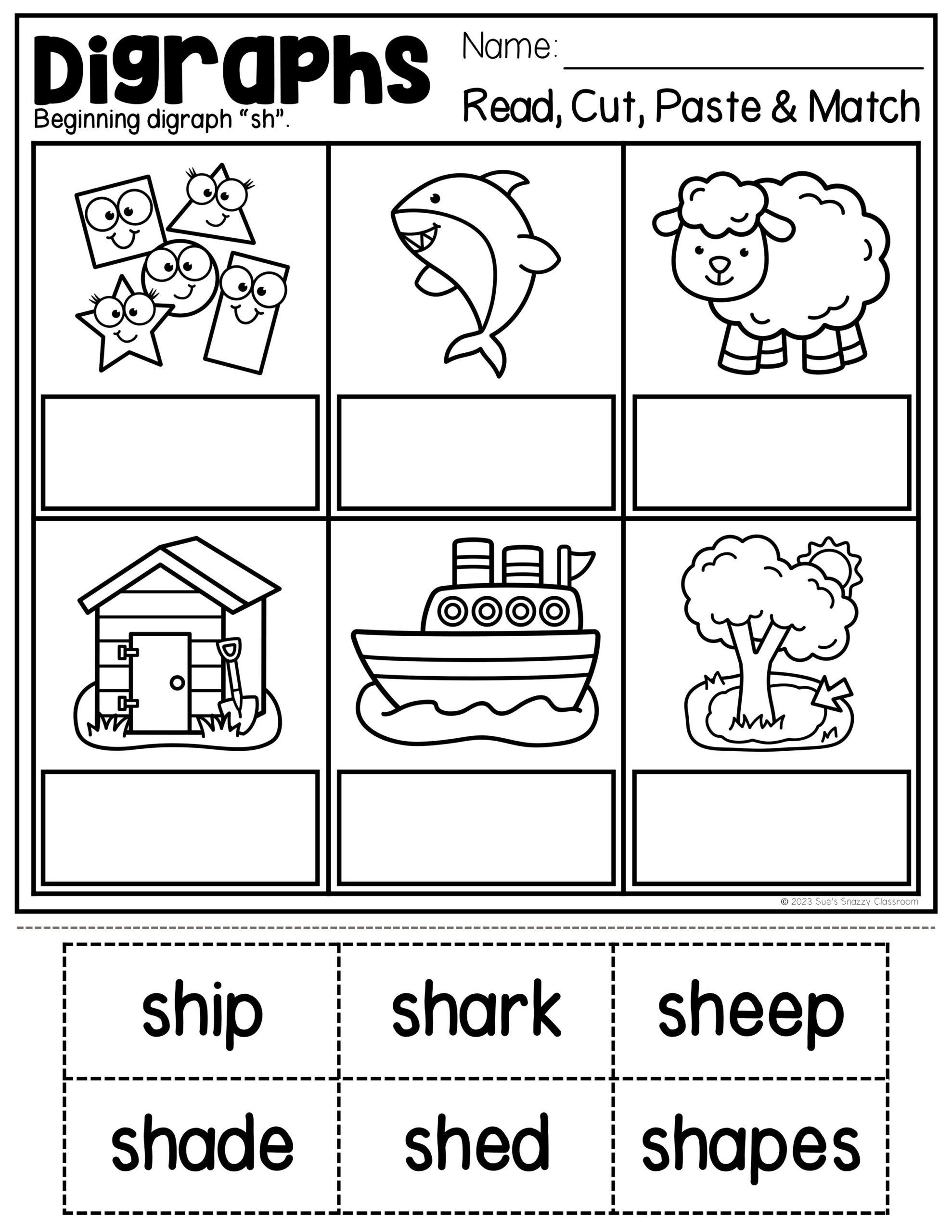 Beginning And Ending Digraph Practice Worksheets No Prep Phonics Activities Made By Teachers
