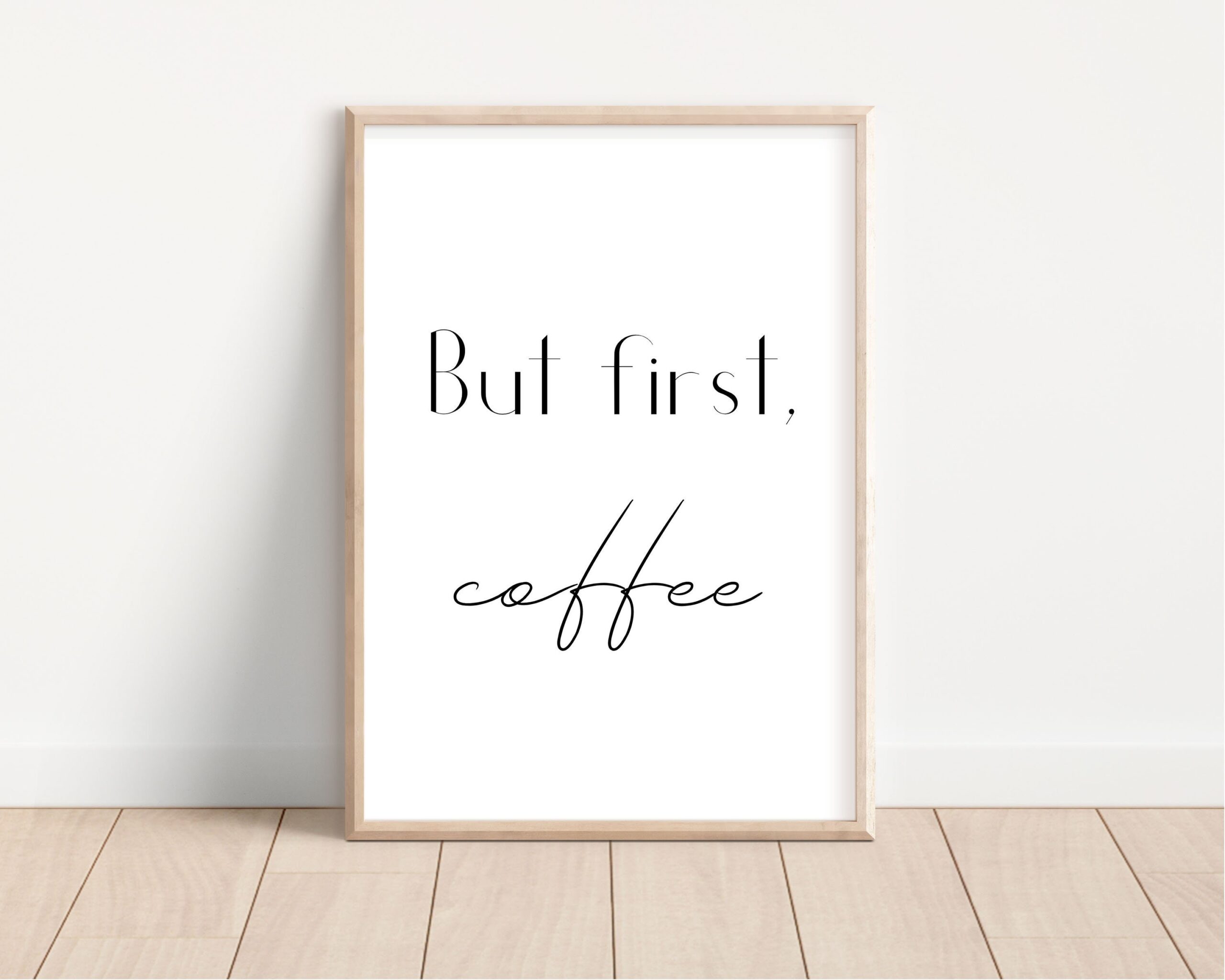 But First Coffee Printable Wall Art Coffee Poster PDF Instant Download Coffee Printable Funny Quotes Coffee Print Coffee Art Etsy