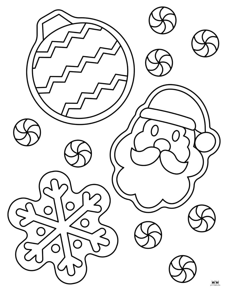Christmas Cookies Coloring Pages 25 FREE Pages Printabulls