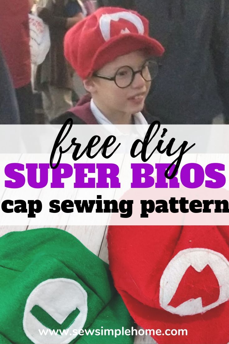 DIY Mario Hat and Luigi Sew Simple Home