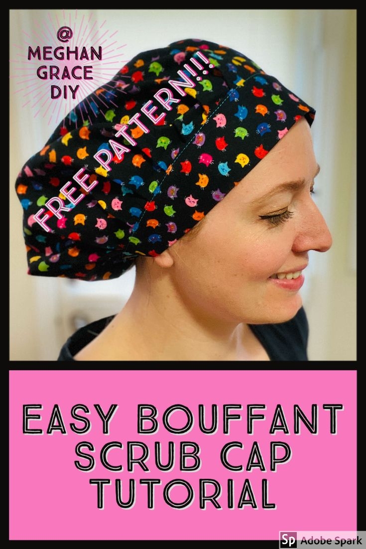 Easy Bouffant Scrub Cap Tutorial With Free Pattern