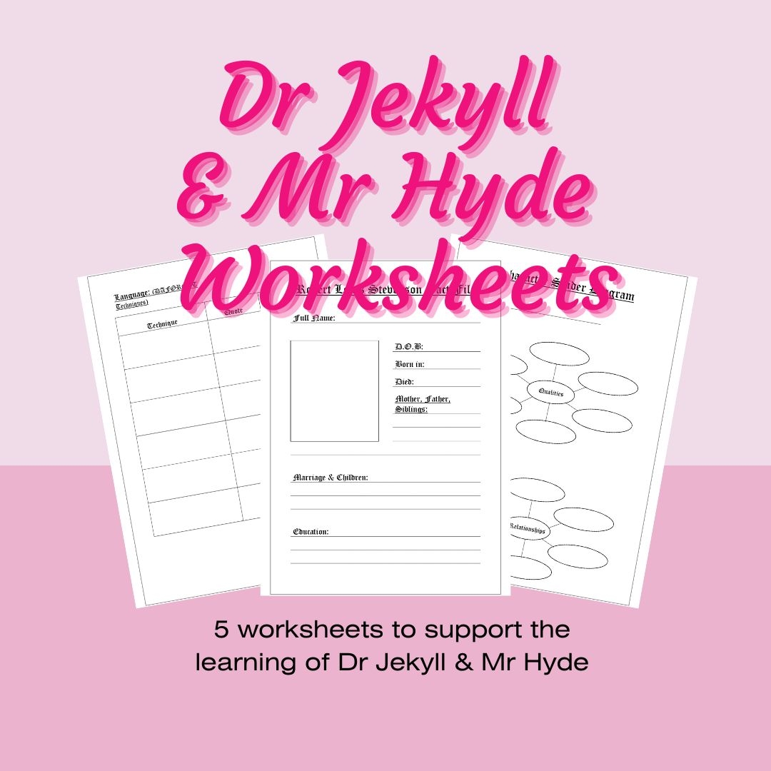 English Literature Dr Jekyll Mr Hyde Worksheets Made By Teachers