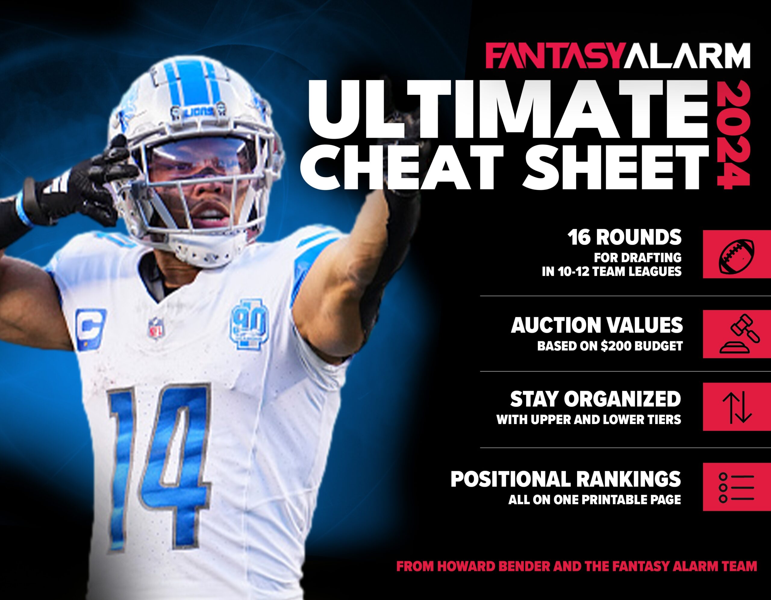 Free Printable Fantasy Football Cheat Sheets