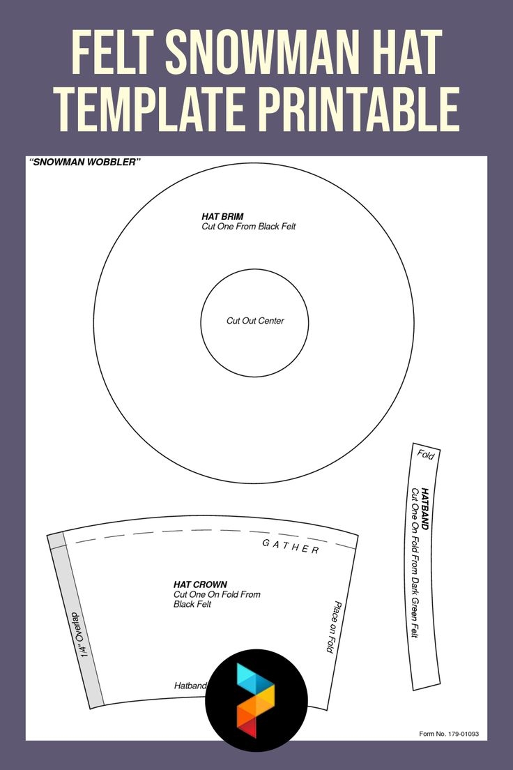 Felt Snowman Hat Template 10 Free PDF Printables Printablee
