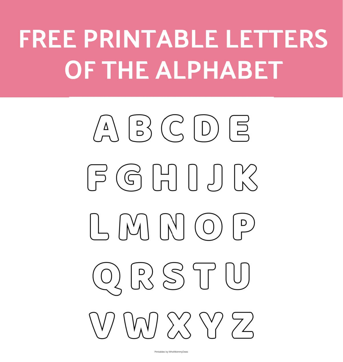 Free Printable Stencils Letters 1 Inch