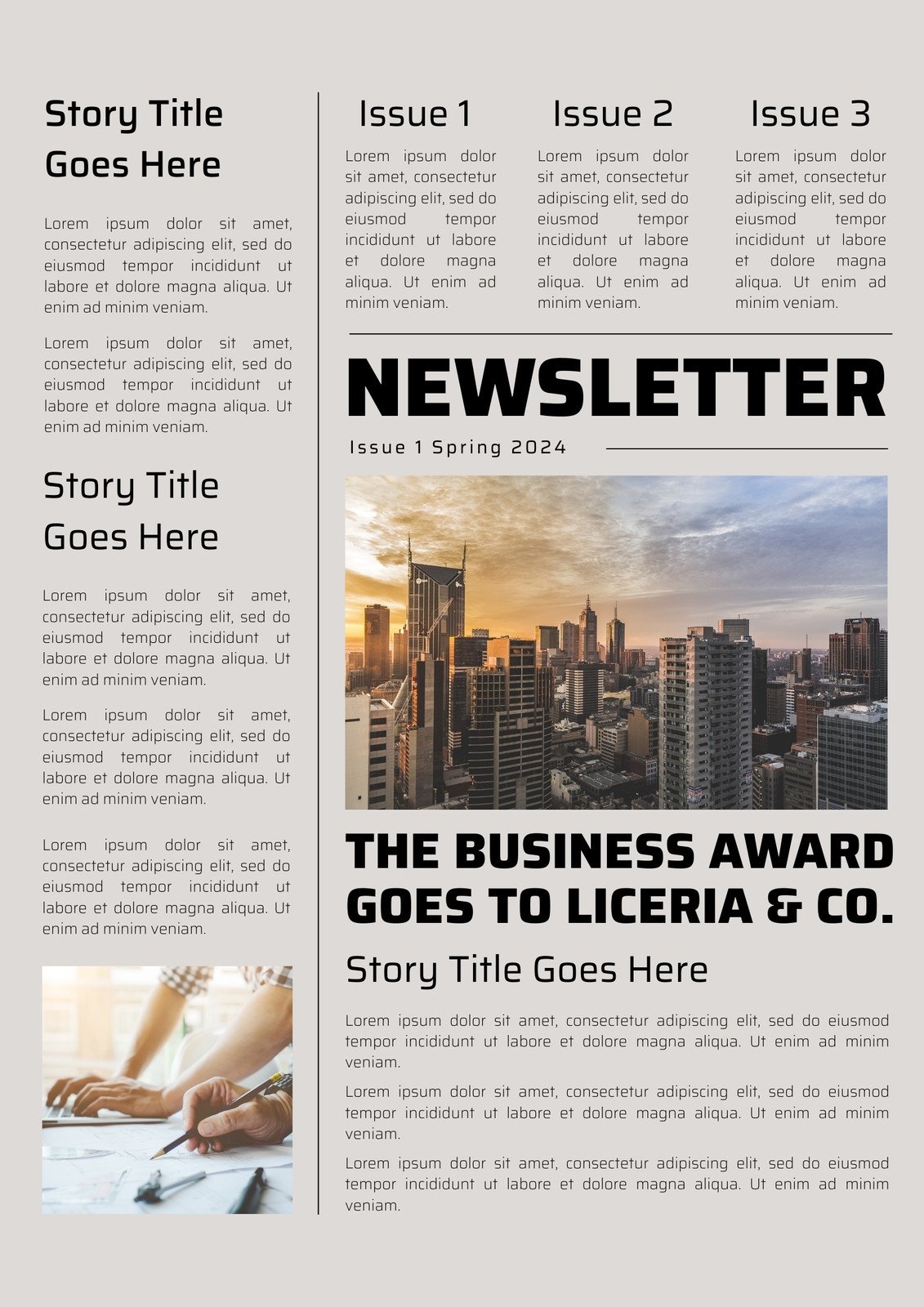 Printable Word Newsletter Template
