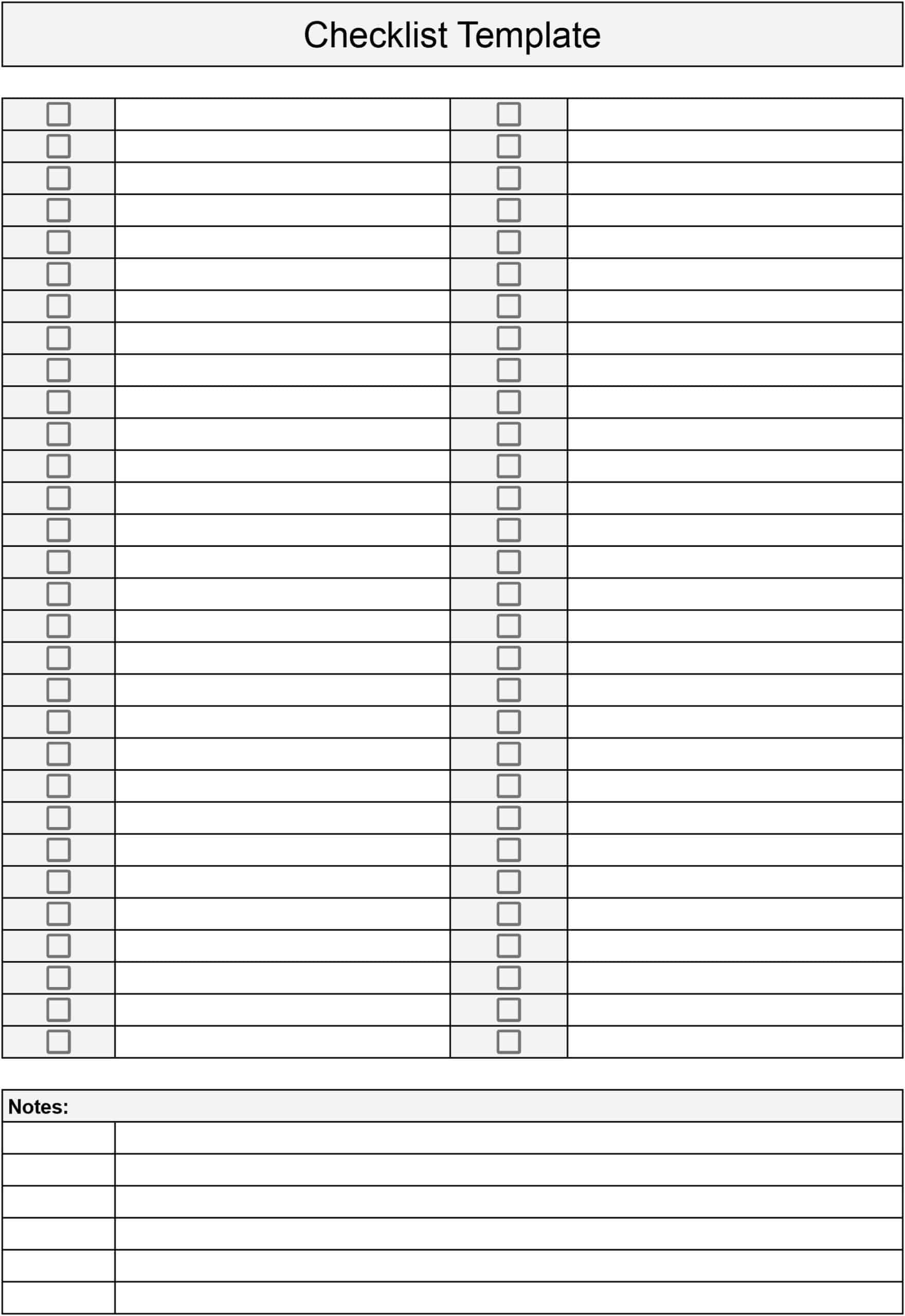 Free Cleaning Checklist Templates Download Print In PDF Office GDocs 