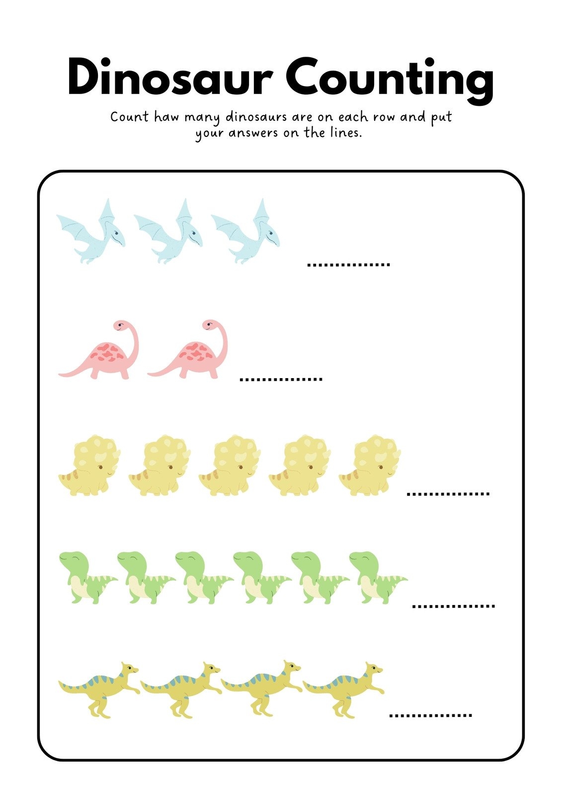 Free Online Preschool Printable Worksheets