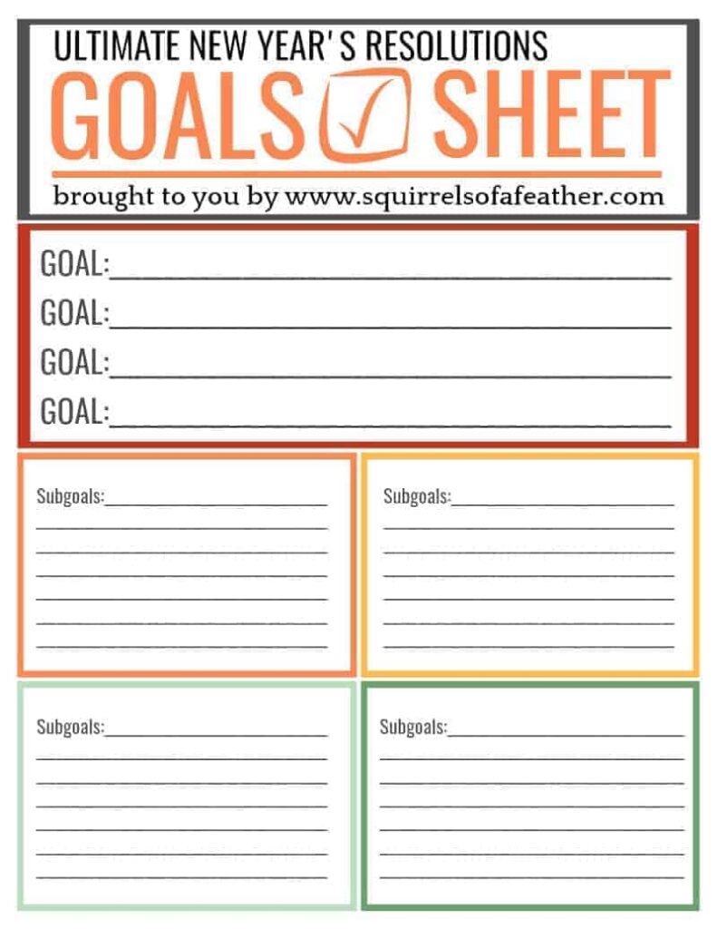 FREE New Year s Resolutions Printable To ROCK Your Goals In 2021 