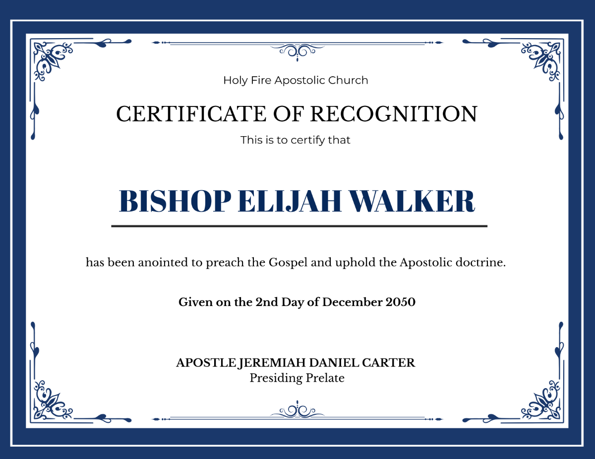 Free Printable Church Certificate Templates To Customize Online
