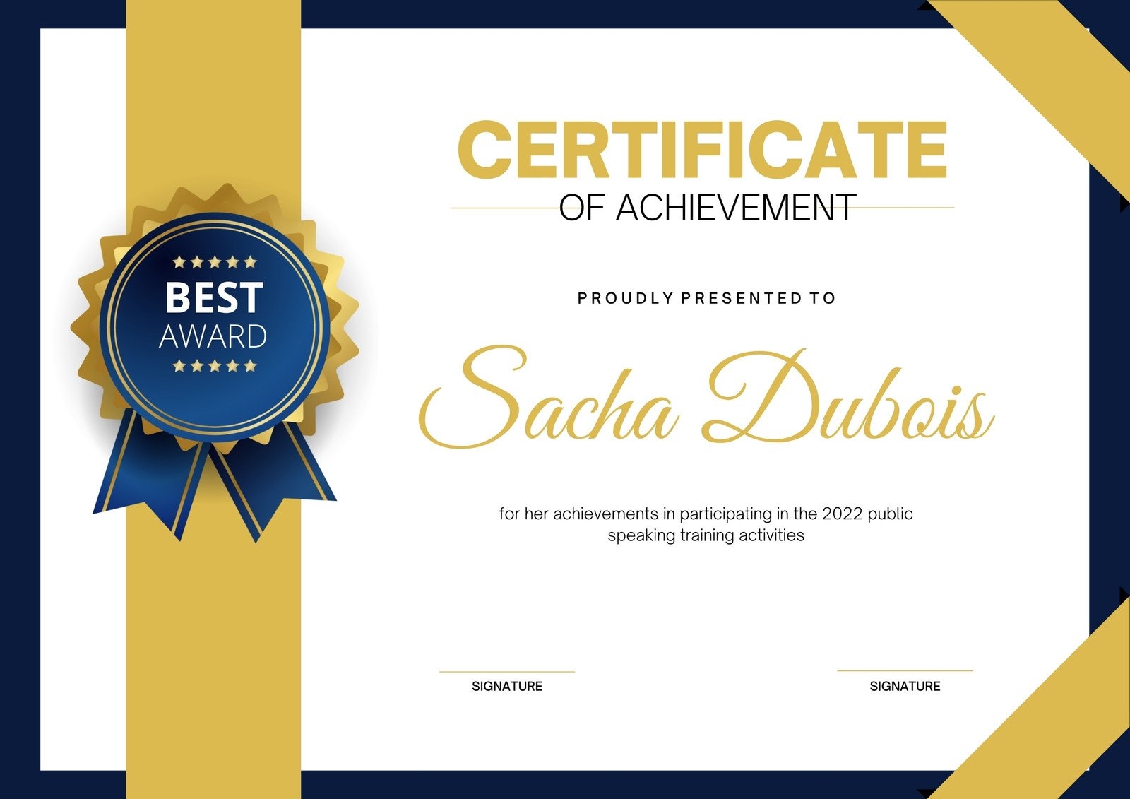 Free Printable Customizable Course Certificate Templates Canva