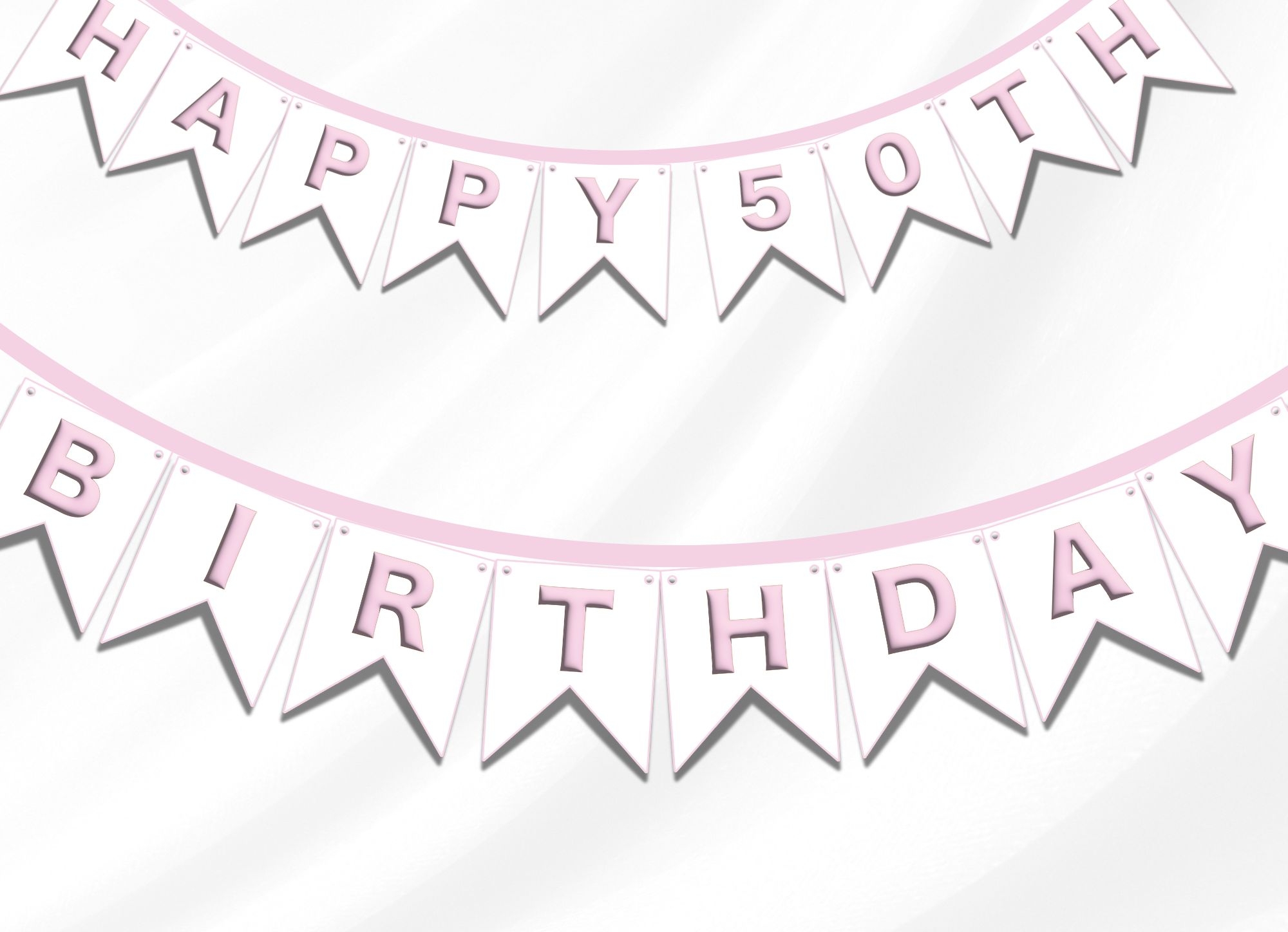Free Printable Happy 50th Birthday Banner Extraordinary Chaos