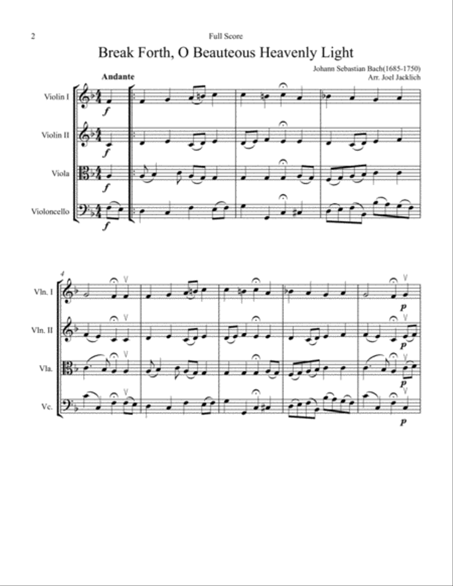 Free Printable String Quartet Christmas Music
