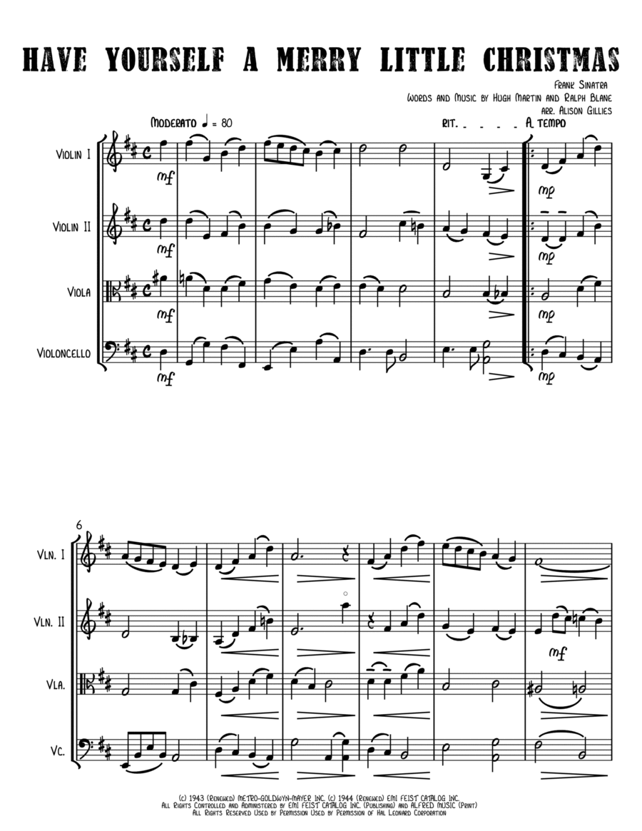 Free Sheet Music For String Quartet Christmas Carols Download PDF MP3 MIDI