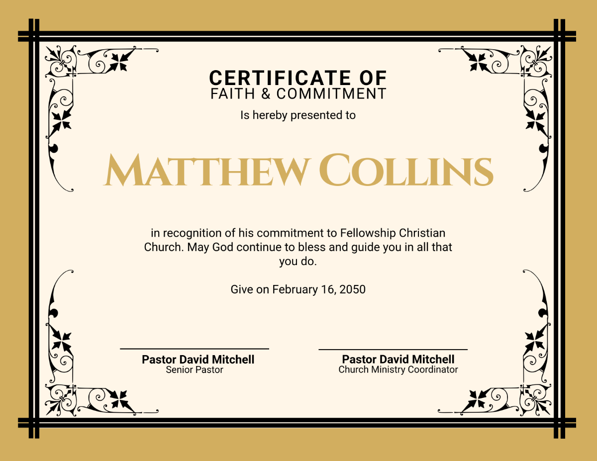 Free Printable Certificates For Church School