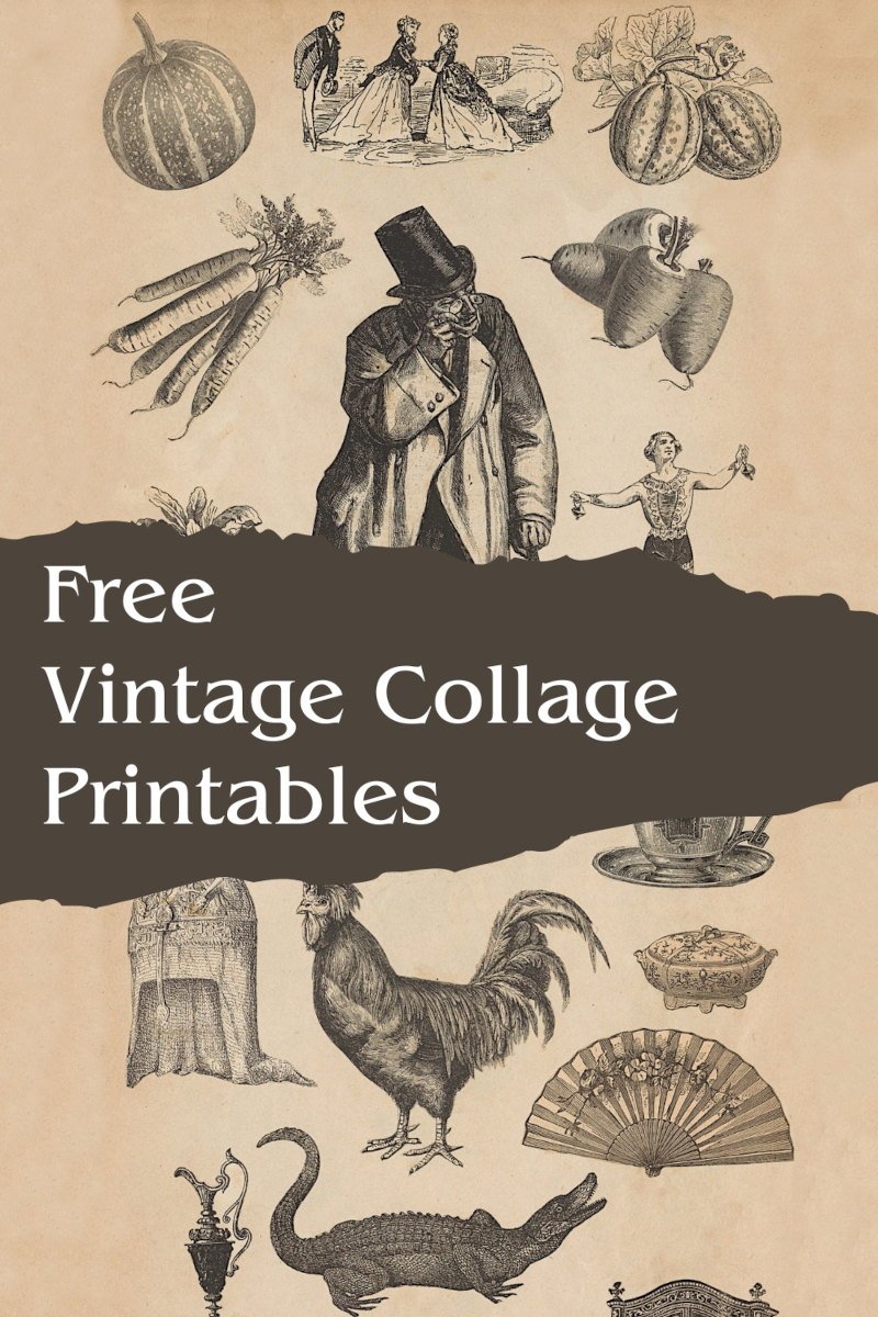 Free Victorian Collage Ephemera The Art Scavenger