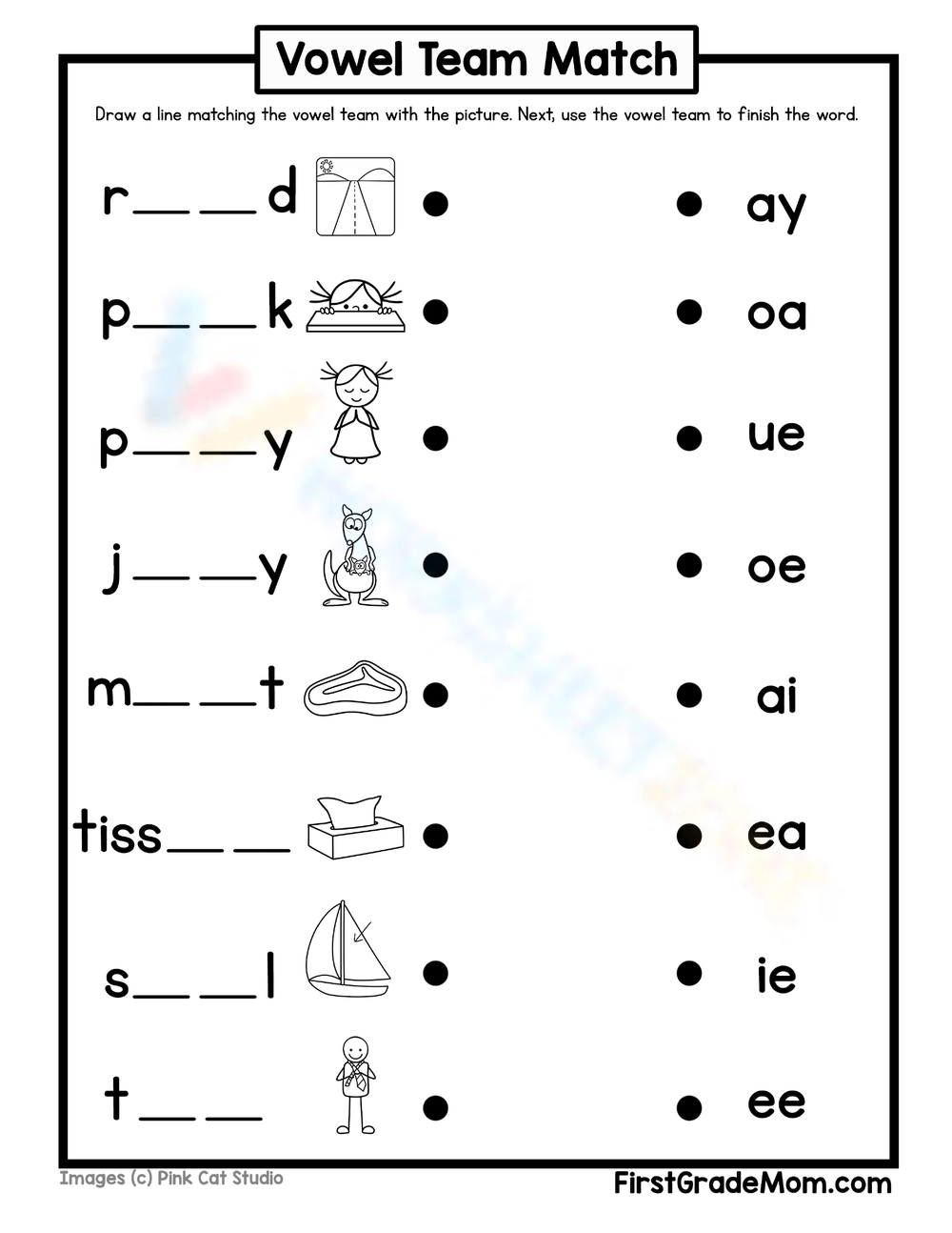 Free Third Grade Printable Phonics Worksheets