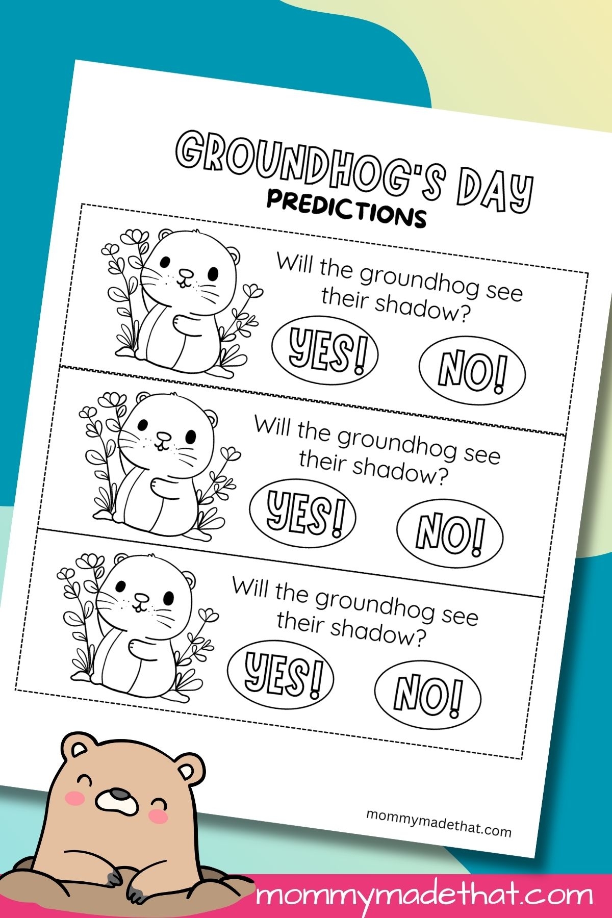 Free Printable Groundhog Day Activities