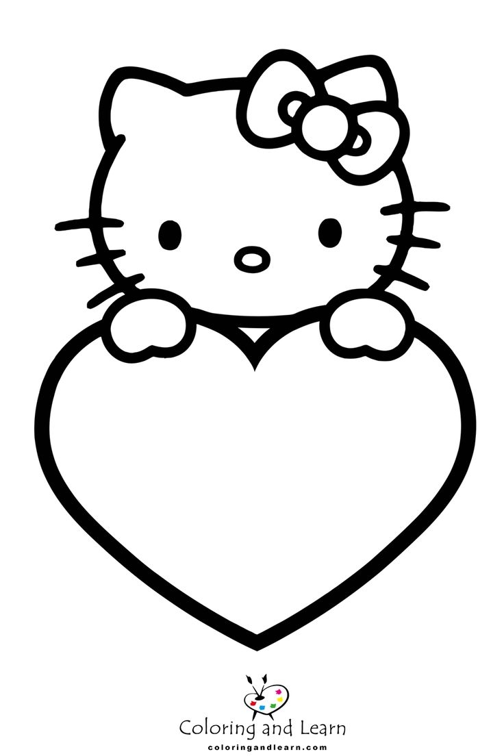 Hello Kitty Coloring Pages Coloringandlearn