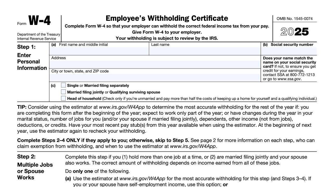 Find Printable Tax Forms For 2025