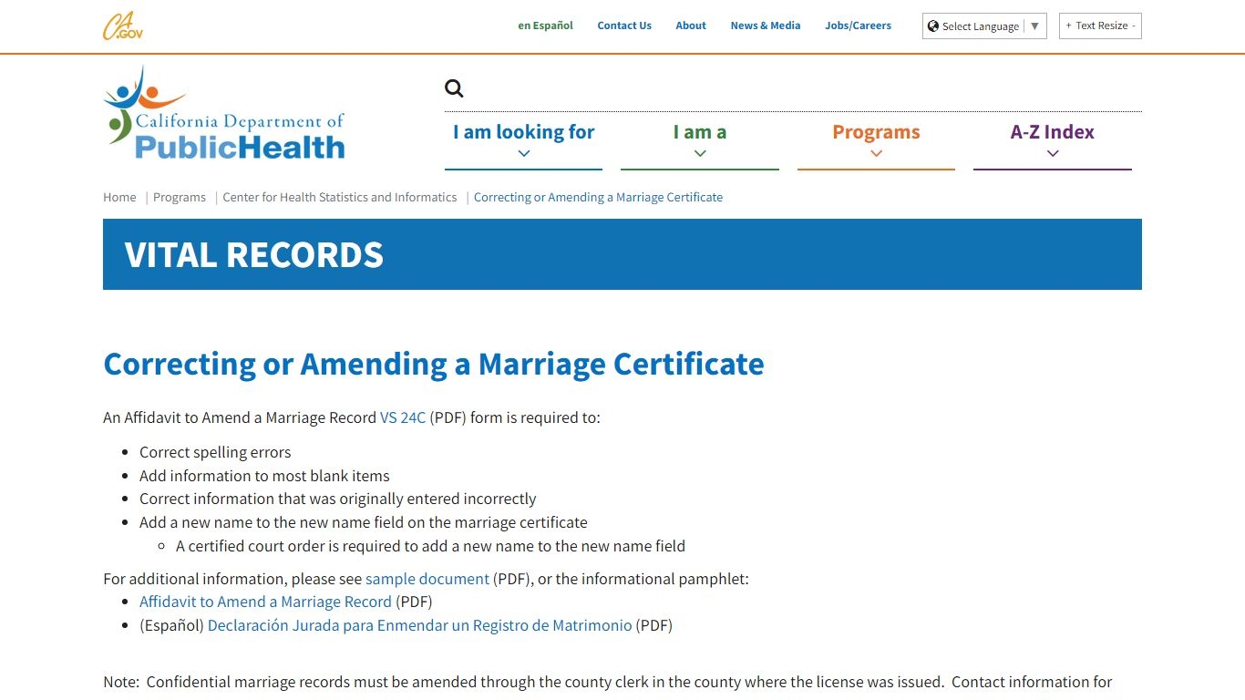 Los Angeles Marriage Certificate