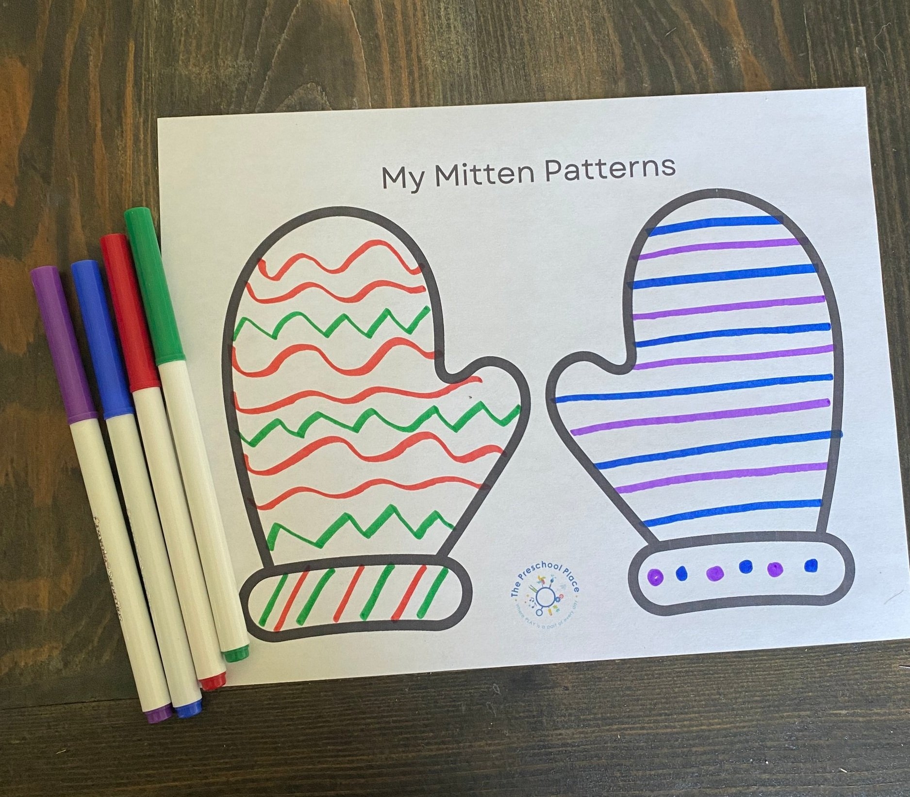 Printable Patterns For Kids Mittens