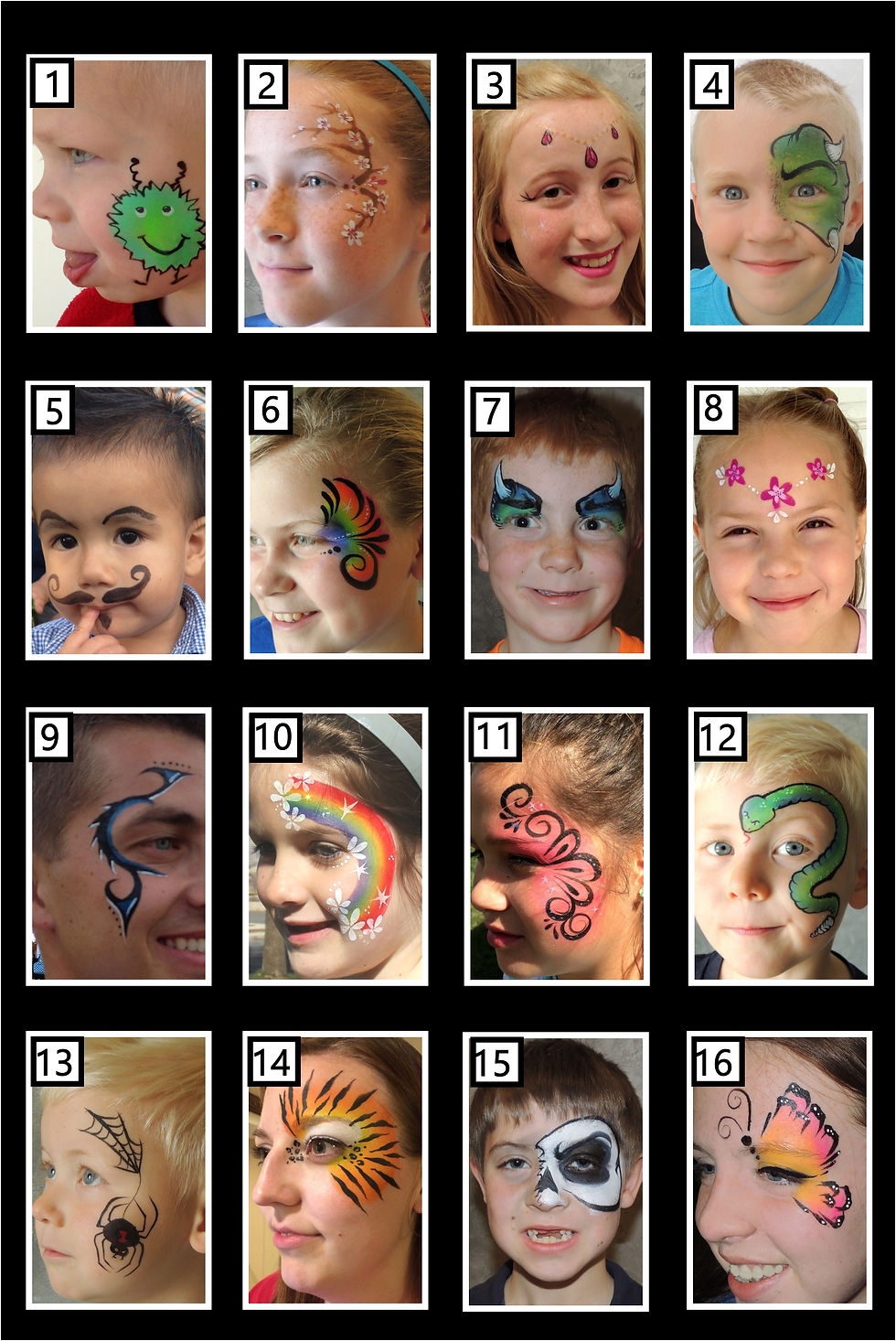 Face Painting Patterns Printable