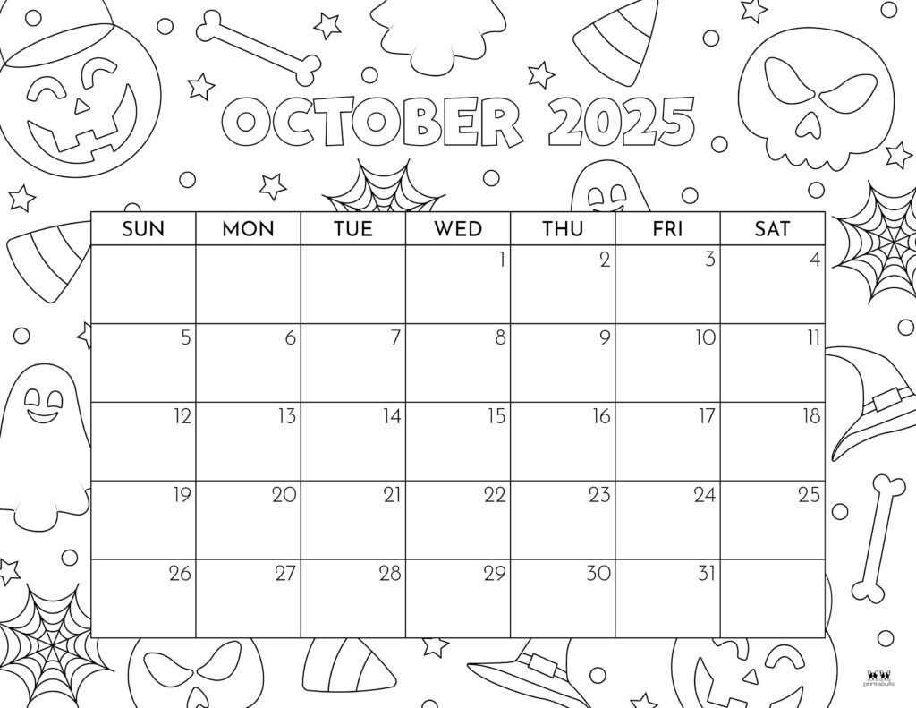 Free Printable Calendar October 2025