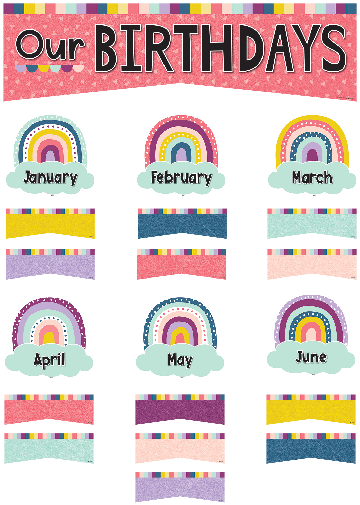 Oh Happy Day Our Birthdays Mini Bulletin Board TCR9025 Teacher Created Resources