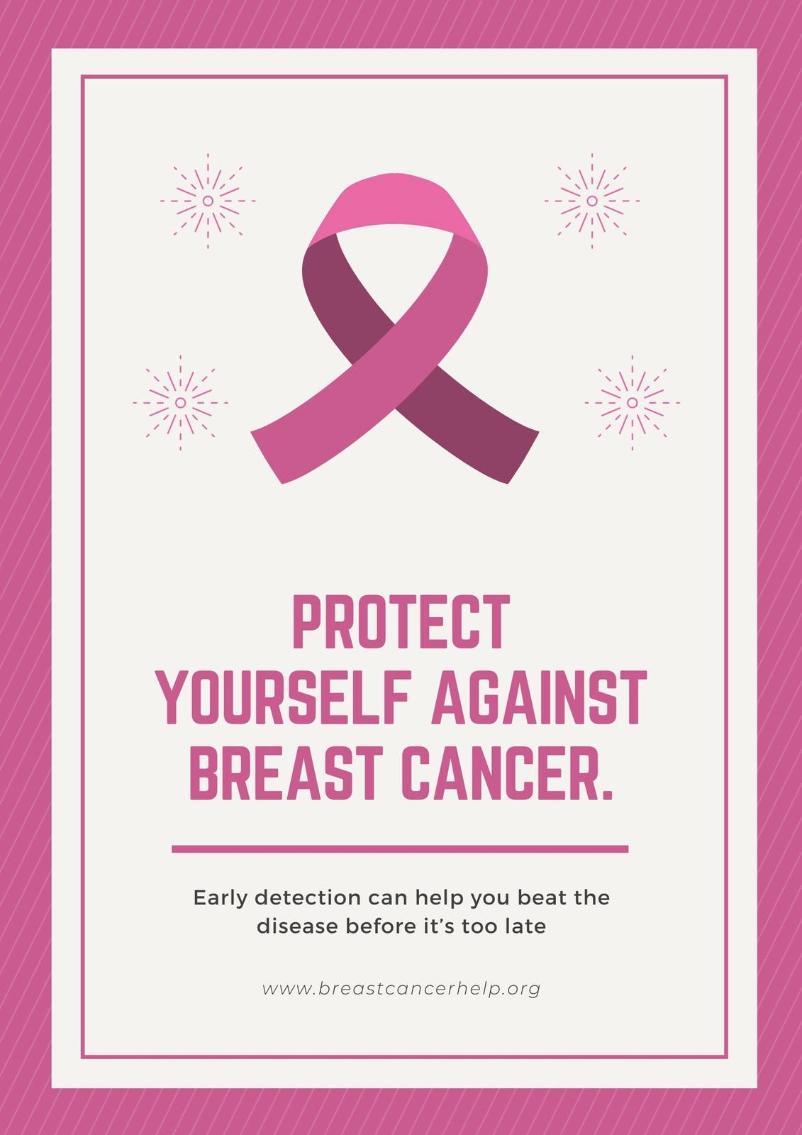 Page 2 Free Printable Breast Cancer Awareness Poster Templates Canva