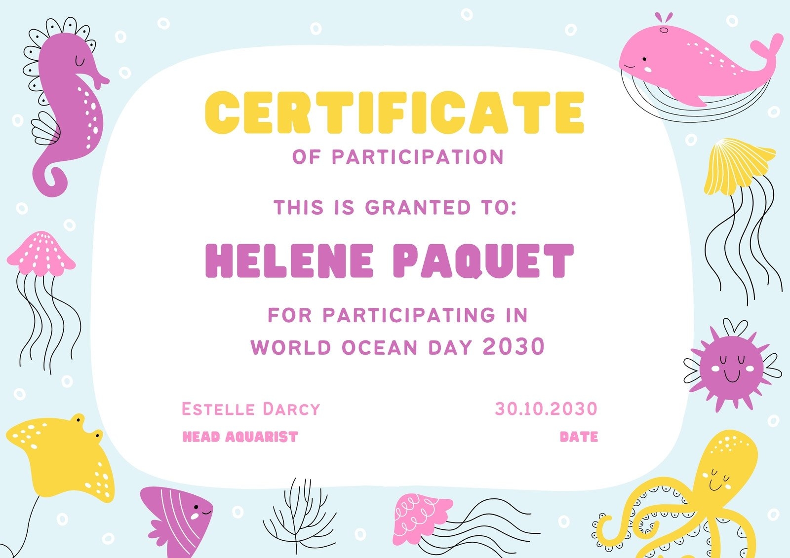 Page 21 Free And Customizable Award Templates