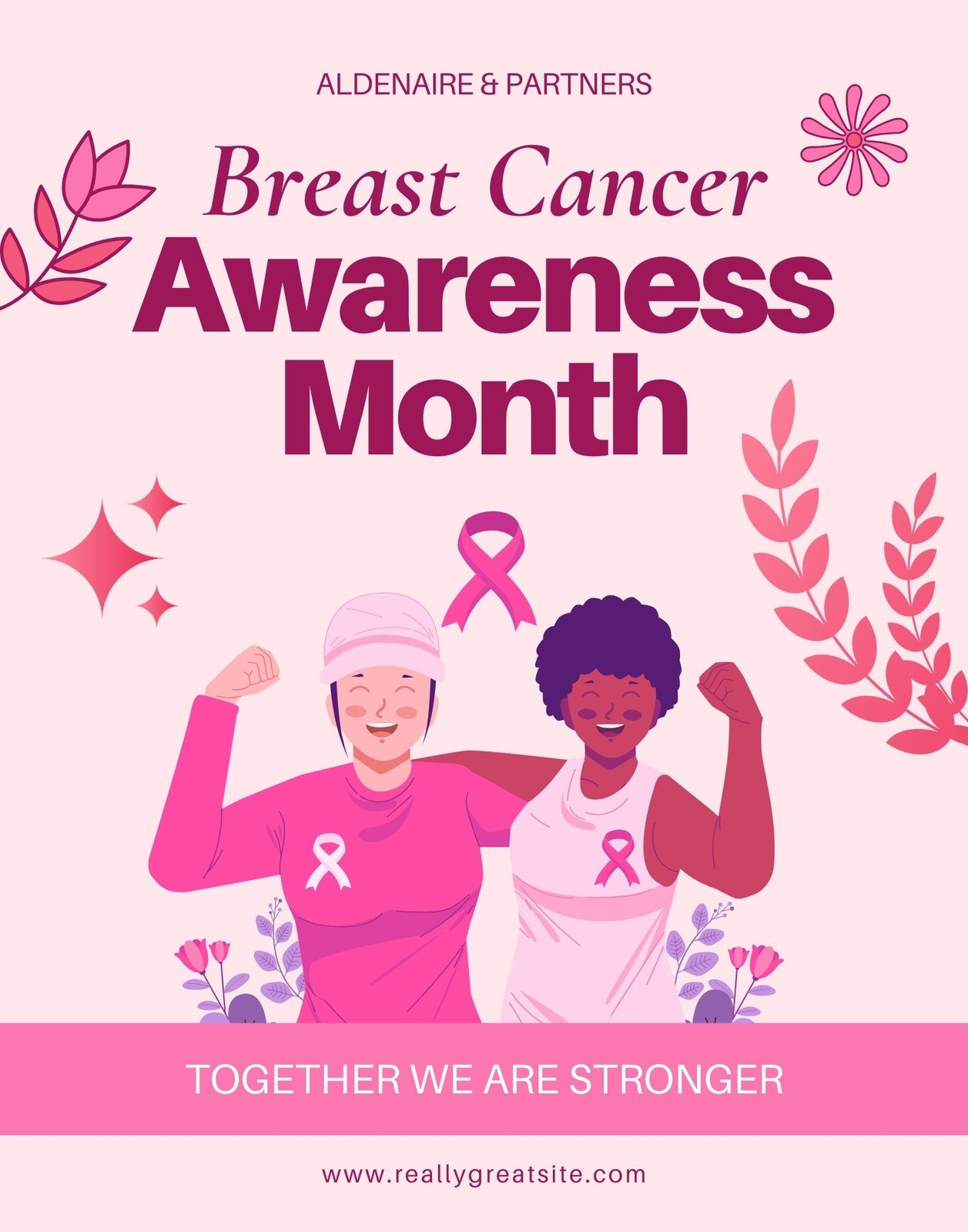 Page 5 Free Printable Breast Cancer Awareness Poster Templates Canva