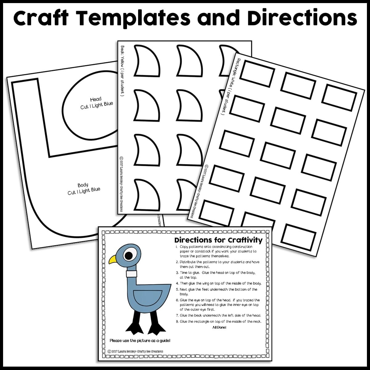Pigeon Craft Activity Crafty Bee Creations
