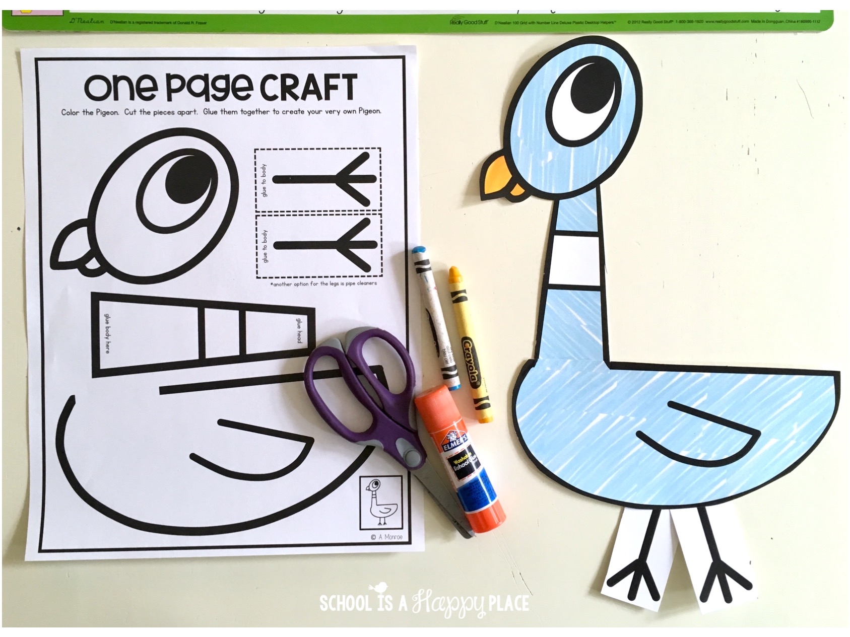 School Is A Happy Place The Pigeon HAS To Go To School Ideas Activities And A Freebie For This Back To School Favorite