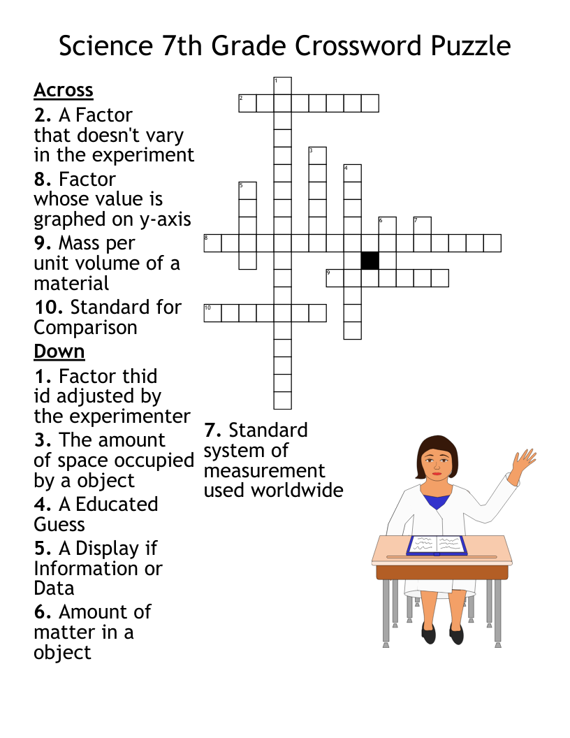 Printable Crossword Puzzles 7