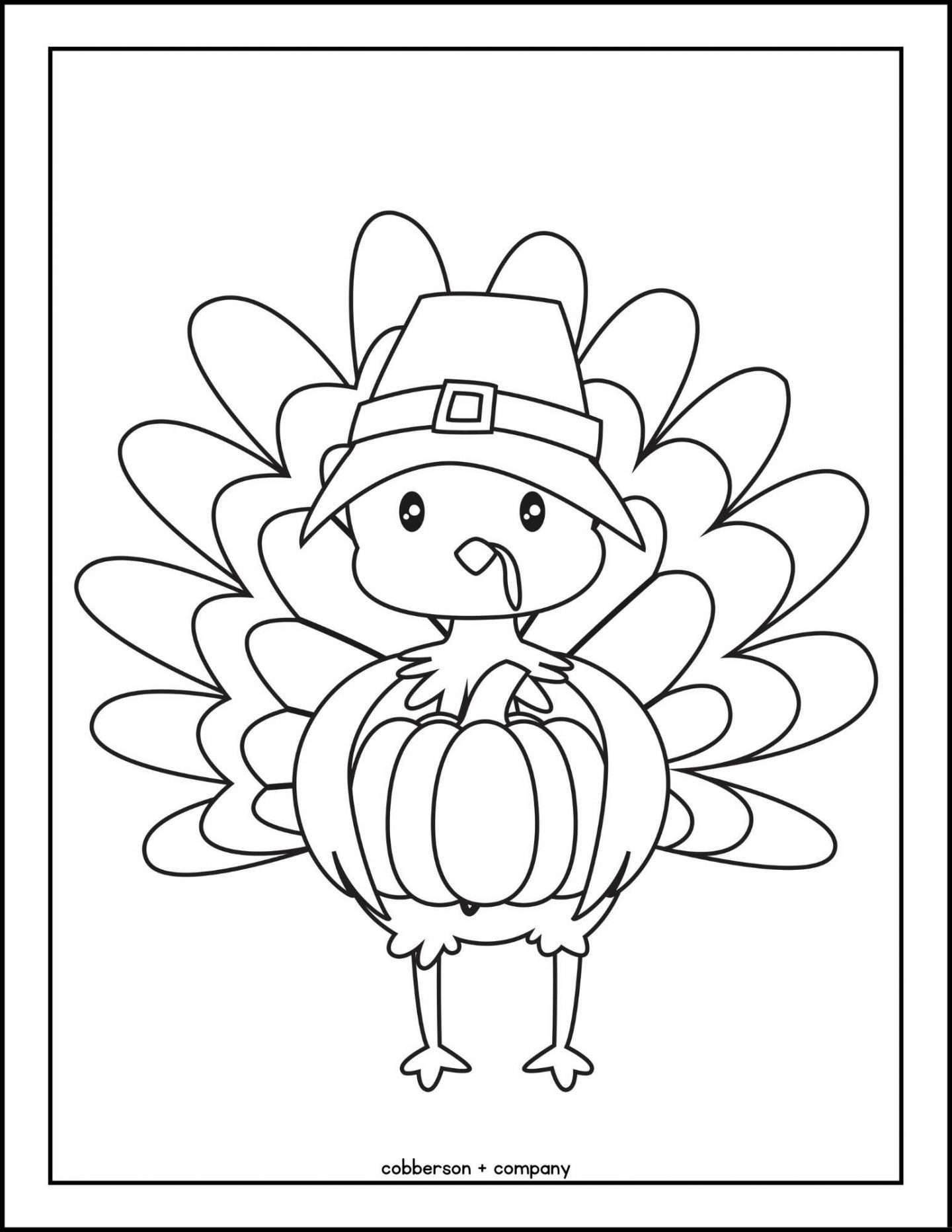Thanksgiving Coloring Pages For Kids Free Printable Cobberson Co 