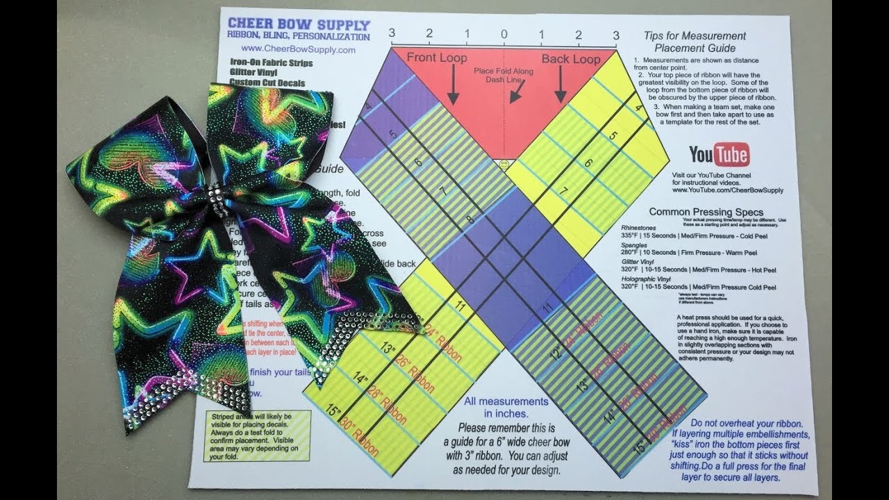 The Easy Way To Make A Cheer Bow YouTube