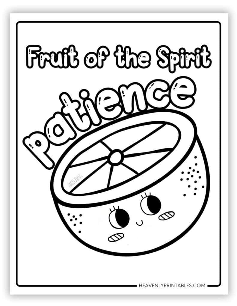 The Fruit Of The Spirit Coloring Pages Free PDF Printables Heavenly Printables