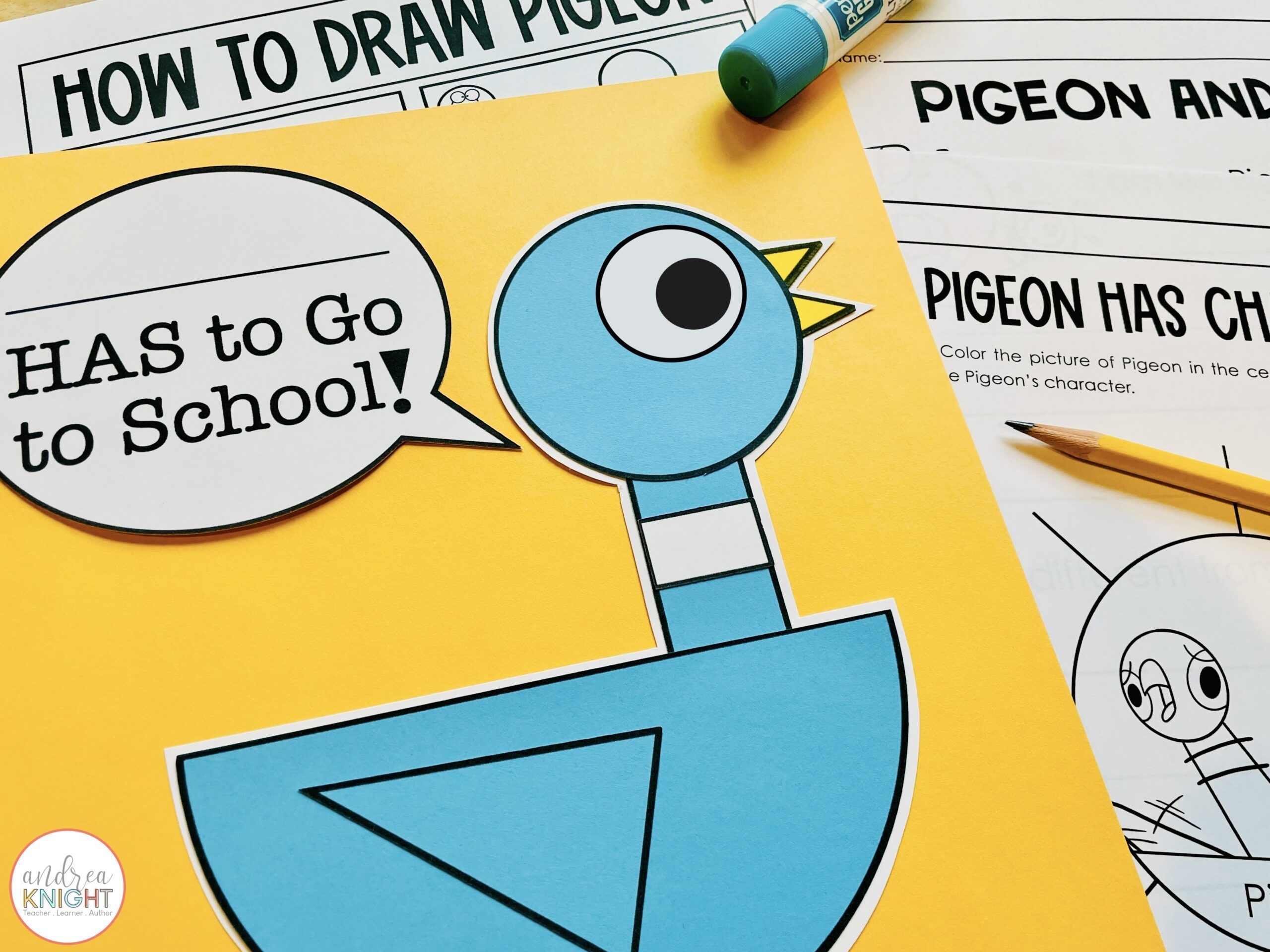 The Pigeon Has To Go To School Andrea Knight