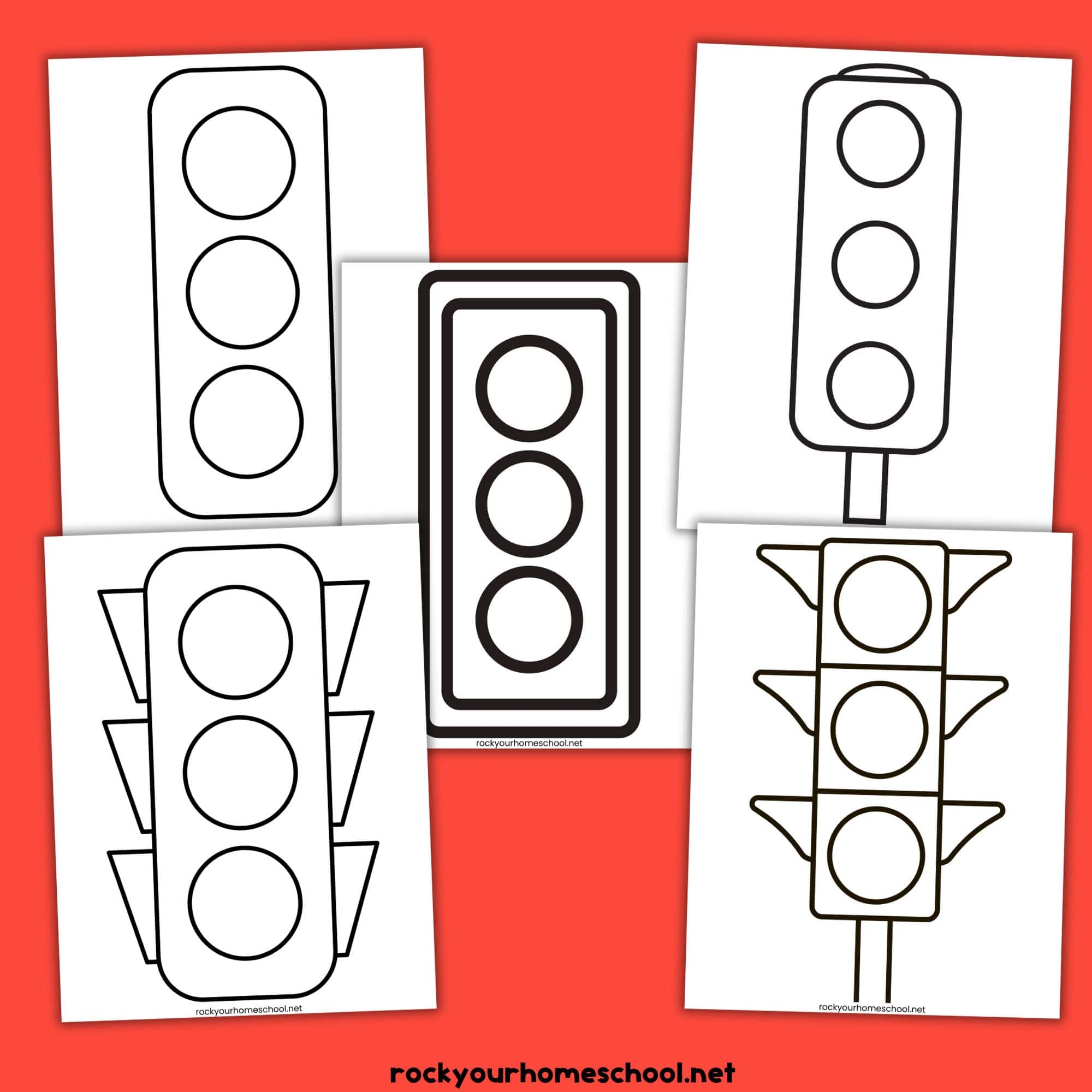 Traffic Light Templates Rock Your Homeschool